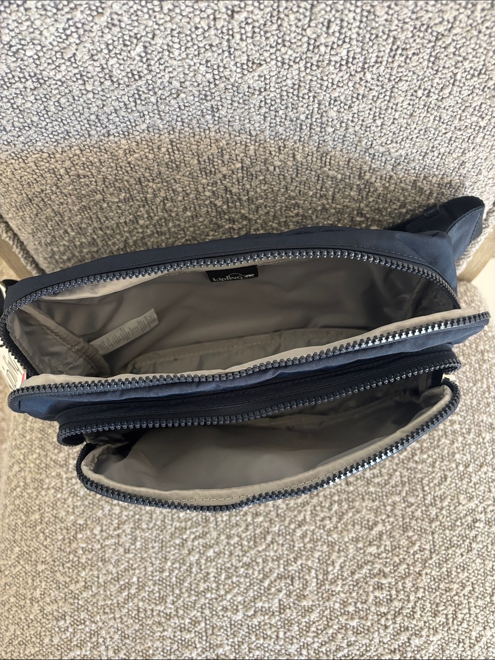FINAL SALE Kipling NWT Tarry True Blue Tonal Large Belt Bag Crossbody Sling - Picture 3 of 13